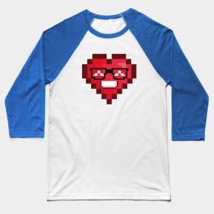 pixel heart Baseball T-Shirt